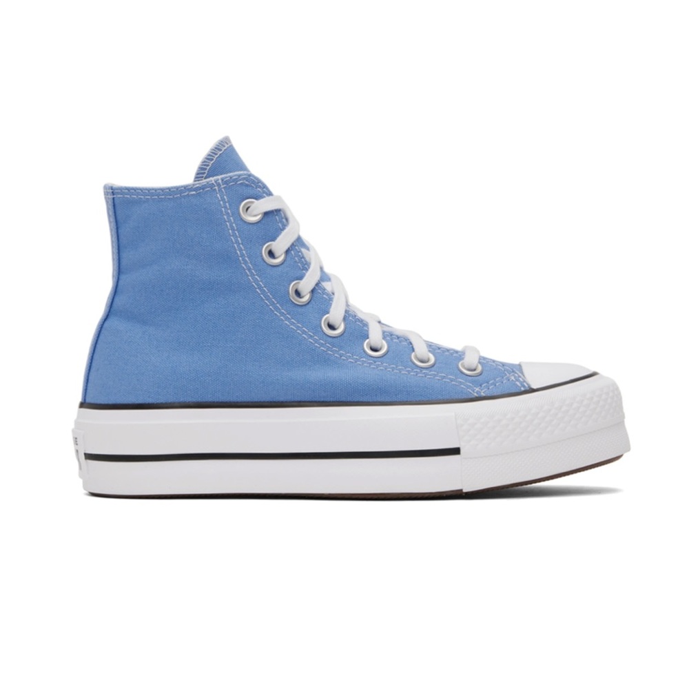 BRAND NEW! Blue All Star Lift High-Top Sneakers 8